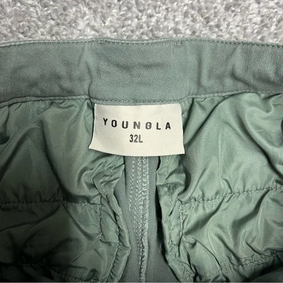YoungLA Pants Mens 32L Green Convoy Cargo Pockets Straight Heavy Canvas 30x30 - Picture 7 of 9
